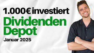 1.000€ in Aktien investiert  | Dividenden Depot Januar 2025