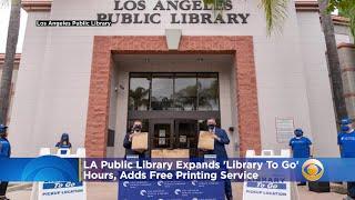 LA Public Library Expands 'Library To Go' Hours, Adds Free Printing Service