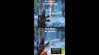 God of War Ragnarok - RTX 4070 | 1440p vs 4K Performance