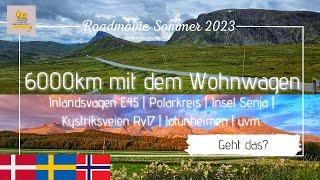 Ein Caravan Wohnwagen Roadmovie 2023 - 6000km durch Skandinavien - Geht das überhaupt? Und wie!