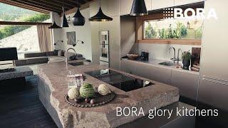 A natural stone monolith with Alpine twist | Glory Kitchens with BORA