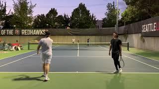 NTRP 4.0 Tennis - Rare footage of YUTYDUTY returning from deuce side edition