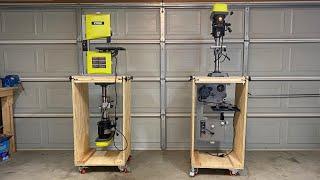 I Made A Double Flip Top Tool Stand For My Drill Press And Band Saw