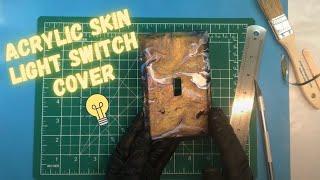 How to Make a Light Switch Cover from Acrylic Skins-