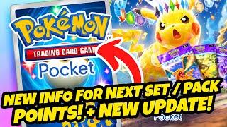 *NEW CONFIRMATION FOR NEXT SET & PACK POINTS!* + NEW UPDATE ANNOUNCED! (Pokemon TCG Pocket