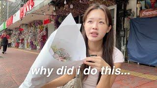 surprising my friend with 100 flowers ~ the biggest flower market in Bangkok Thailand