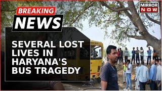 Six Kids Dead, 14 Injured As School Bus Overturns In Haryana's Narnaul | Breaking News