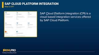 What Is SAP CPI - what are the main features of sap cloud integration hci/cpi