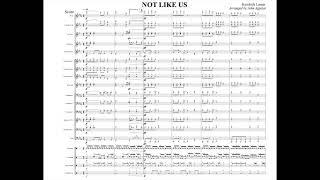 Not Like Us - Kendrick Lamar | Marching Band Arrangement by John Aguilar