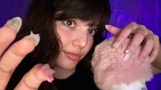 ASMR | Tingly and Fast Fluffy Mic Scratching and Plucking With Fast Mouth Sounds and Hand Movements