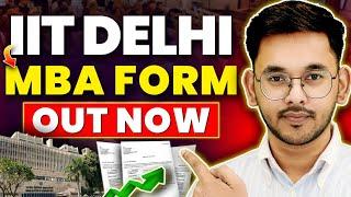 IIT Delhi MBA Form Out | CAT Cutoff, Fees, Placement & IIT Delhi DMS Admission Criteria #CAT2024