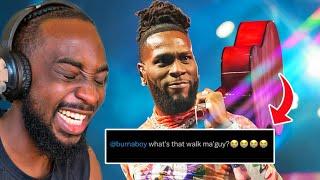 BURNA BOY CALLED OUT BY SOUTH AFRICANS AND NIGERIANS FOR CAT- WALKING ON STAGE | THEBOYFROMOJO REACT