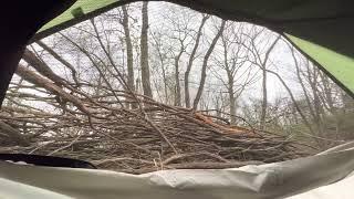 Soothing Rain From Inside A Tent.