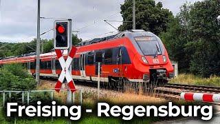 Im Regionalzug durch Bayern | 4K Führerstandsmitfahrt: Freising - Regensburg | TALENT 2 – BR 442