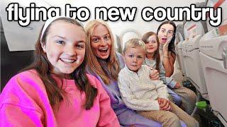 FLYING TO A NEW COUNTRY WITH 4 KIDS! | Family Fizz