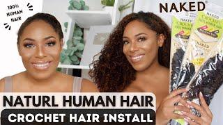 SHAKE N GO REALISTIC NATURAL BOHEMIAN WATER HUMAN HAIR CROCHET HAIR INSTALL| LIA LAVON