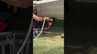 How NOT to flush your RV POOP TANK!