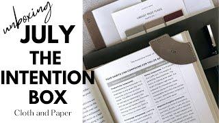 July Intention Box  | Cloth and Paper | Unboxing