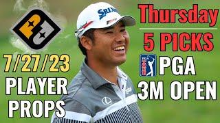 PRIZEPICKS PGA 3M OPEN 7/27 THURSDAY CORE PLAYER PROPS!!