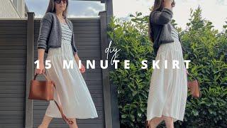 DIY TIERED MAXI SKIRT in 15 minutes  QUICK and EASY beginner friendly sewing tutorial | Owlipop DIY