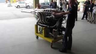 Lamborghini marine engine revving - part one