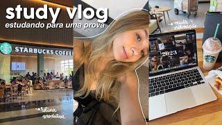 STUDY VLOG | rotina, provas, starbucks...