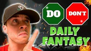 The Do's and Don'ts of Daily Fantasy Sports