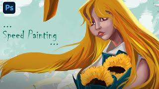 Sun Girl - Painting a Portrait in Adobe Photoshop