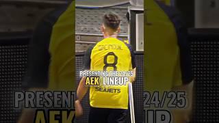 AEK FC 2024/25 LINEUP! #aekathens #football #edit #superleaguegreece #aek.