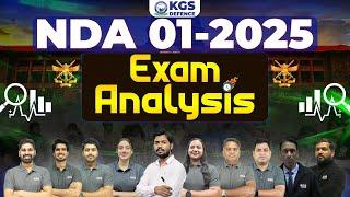 NDA 01-2025 Exam Live Analysis | NDA Exam Paper Discussion | NDA 1 Exam Solution 2025 | KGS Defence
