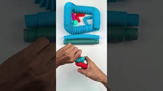 Creating ASMR Satisfying POP TUBE DIY #diy #satisfyingvideos#relaxing #creative #insideout #oddasmr