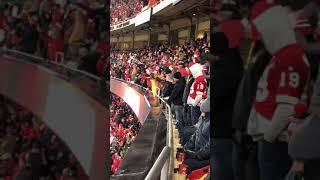 Kansas City Travel Video. KC Chiefs Tomahawk Chop Chant. Football Game Arrowhead Stadium Kansas City
