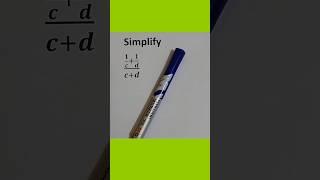 How to simplify expression involving Fraction #short #expressions