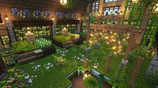 [Minecraft]  Aesthetic Green House Tutorial / Mizuno's 16 Craft Resource Pack