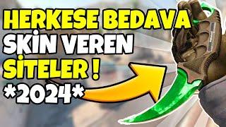 HERKESE BEDAVA CS2-CSGO SKIN VEREN SİTELER ! | ÇEKİLİŞLİ VİDEO ! | 2024