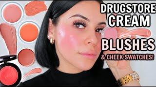 DRUGSTORE CREAM BLUSHES THAT BEAT HIGH END  (with cheek swatches)