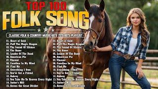 Beautiful American Folk Songs - Classic Folk & Country Music 70s 80s - Best Folk Songs Of All Time