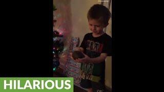 Kid gets avocado for Christmas, thinks it's coal