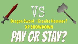 Pay or Stay #11 | Dragon Sword vs Granite Hammer | OSRS NMZ