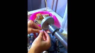 Polychromatic agate bead jewelry making- Good tools and machinery make work easy