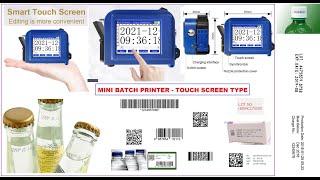 Mini Ink jet Printer  Handy Ink jet Printer  Mini Batch coding machine , Small coding machine