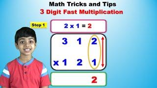 3 digits fast multiplication trick | Easy and fast way to multiply | Shortcut trick to multiply