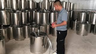 Thùng quay mật 4 cầu inox 304 cầu 42x21 lh 0984167822