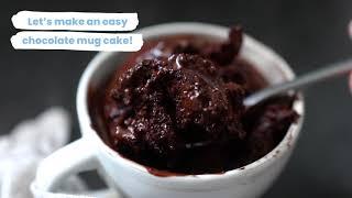 Chocolate Mug Cake by Comfee' Air Fryer Toaster Oven