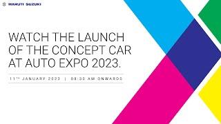 The live unveiling of the concept car at Auto Expo 2023