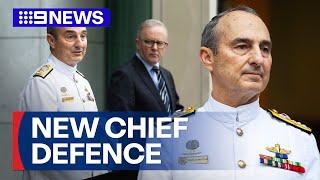 David Johnston named new chief of Australian Defence Force | 9 News Australia