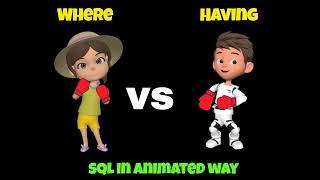 Where vs having in SQL