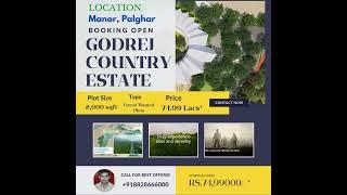 Godrej's Manor Plots Palghar - Starting From ₹75 Lacs*