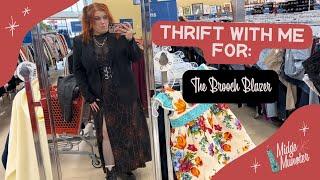 THRIFT WITH ME! ️ Turning a Thrifted Blazer into a One of a Kind Statement Piece