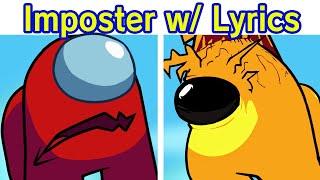 Friday Night Funkin' VS Imposter but with Lyrics | FNF Cartoon Cat: Freakpostor (FNF Mod) (Among Us)